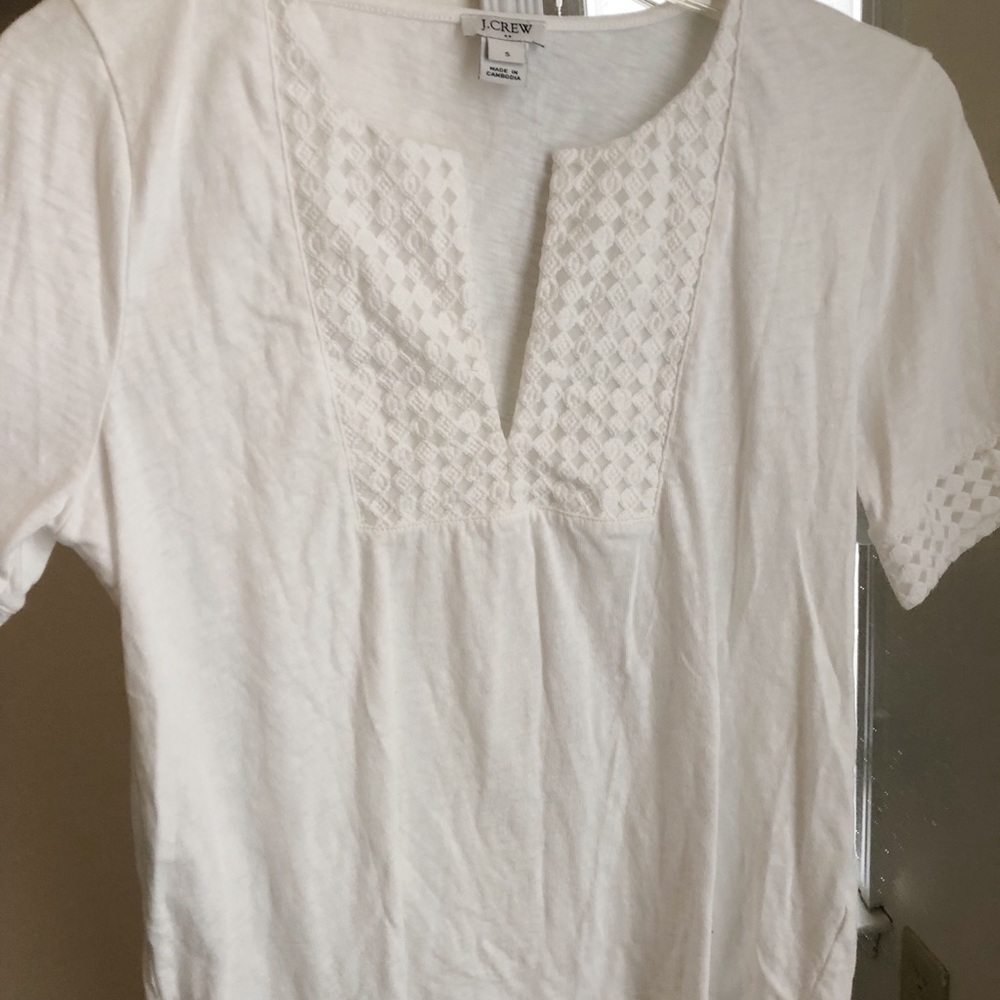 White J-Crew Top